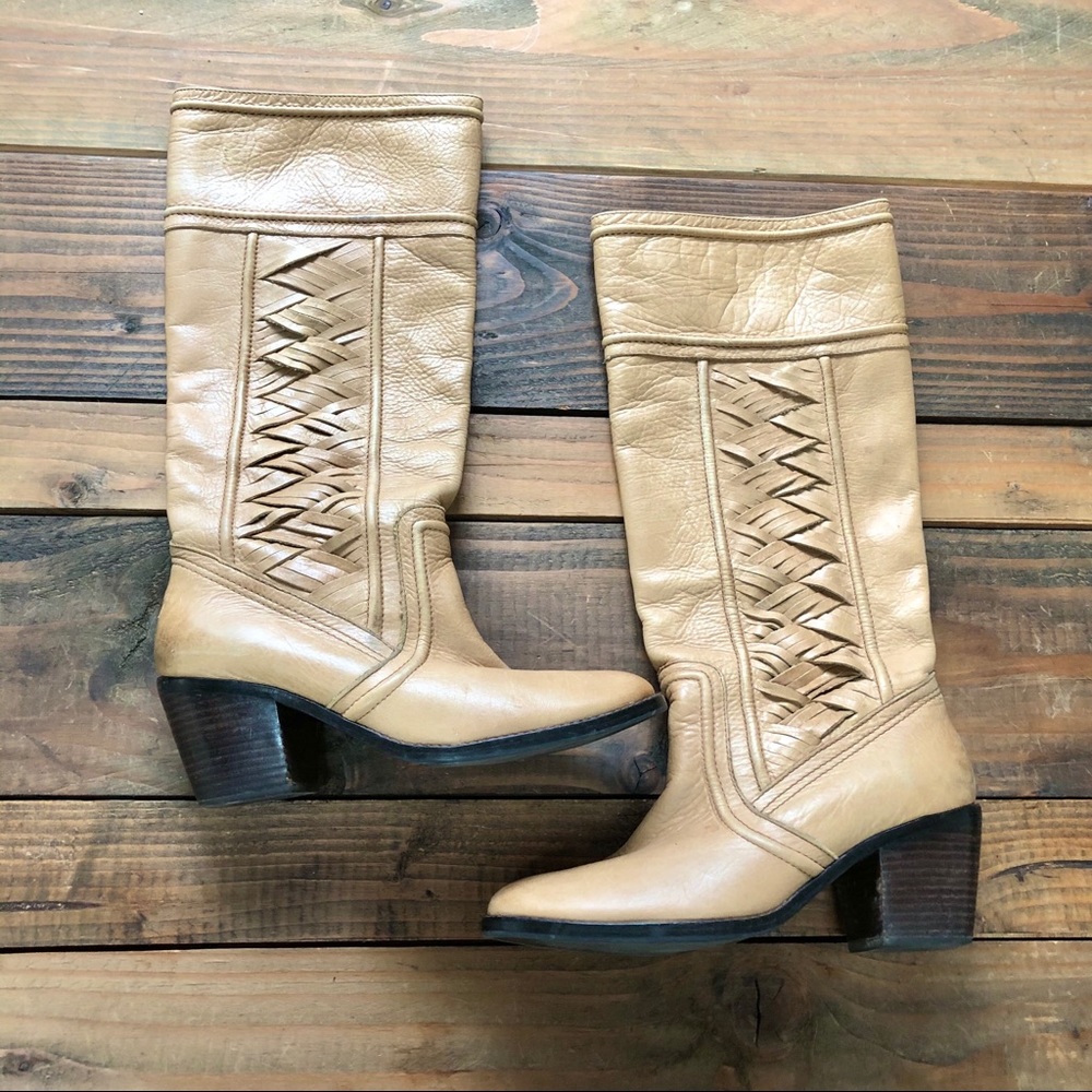 Beautiful Fossil Knee-Length Boots